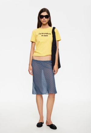 SHORELINE MIDI SKIRT - SMOKE CHECK
